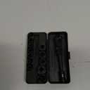 KESI Tool Socket Set 13-Piece, 1/4" Dr Quick Release Ratchet, SAE/Metric, Flex Locking Head Design, 12-piece 1/4" Dr Low Profile Spline, 72 Tooth Ratchet and Compact Paint Metal Case, Multi-function