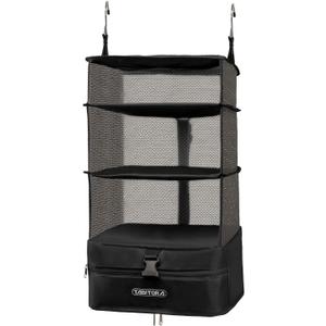 TABITORA Portable Hanging Travel Shelves Bag Packing Cube Organizer Suitcase Storage Large Capacity
