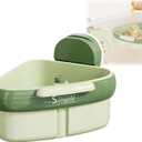 Corner Sink Strainer,Suction Cup Sink Corner Rack Strainer,Automatic Dumping Sink Strainer Basket,Faucet Sponge Storage Rack,Corner Sink Trash Catcher for Food Waste (Green)