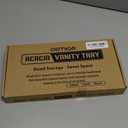 Acacia Wood Decorative Vanity Tray - 11.8 x 5.9 inches Suitable for Countertop Bathroom Sink Dresser Toilet Tank - Modern Decor Tray for Keys Wallets Towels Perfumes Plant Pots (Black)