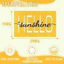 Hello Sunshine Door Mat Summer Doormat 17 X 29 Inch Yellow Doormat Decorative Entrance Mat Non-Slip Rubber Backing Floor Mat Washable Seasonal Spring Welcome Rugs for Indoor Outdoor