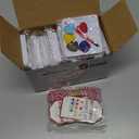 48 Pcs Valentines Day Watercolor Gift Paint 6 Heart Shape Washable Water Color Gifts Paint with Card and Red Rope for Valentine Party Favor Classroom Exchange Gift Prizes Graduation Present