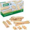 BRIO World Expansion Pack Beginner - 11-Piece Wooden Train Track Set - Compatible with All Railway Sets - FSC-Certified Wooden Tracks - Enhances Cognitive Skills - Durable & Safe - Ages 3 & Up