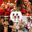 Berlune Christmas Scarf with Fringe Bulk Winter Soft Scarves for Women Men with Xmas Gift Boxes for Christmas Winter Party (Red,green)