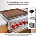 Wooden Noodle Board Stove Top Cover For Gas Burners & Electric Stoves