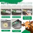 Automatic Dog Feeder Trough Bowl Dispenser Waterer for Pet Dog Horse Cattle Goat Sheep Water Stainless Steel Farm Tool