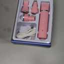 Dog Grooming Clippers Kit-Electric Rechargeable Cat Trimmer Tools-Cordless Quiet Pet Nail Paw Grinder-4 in 1 Multifunctional Low Noise Shaver-Razor for feet Face Ears Toenail EyePink