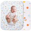 Baby Changing Pad Changing Table Pads Waterproof Large Size 37.5x27.5 Inch Portable Diaper Changing mat Liners Reusable Washable Mattress Protector for Girls & Boys 2 Pack (Large 2pc)