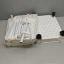 Baby Diaper Caddy, Plastic Movable Cart for Newborn Nursery Essentials Diaper Storage Caddy Organizer for Changing Table & Crib, Easy to Assemble, Beige