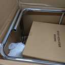 Zesthouse Natural Rattan Bar Stools Set of 2, Modern Counter Height Stools with Solid Wood Back, 26'' Counter Height Chairs, Mid Century Cantilevered Bar Chairs for Kitchen Island, Faux Leather Brown