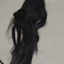 Topcosplay Women Wig Black Long Straight Middle Part Cosplay Halloween Costume Hair Wigs