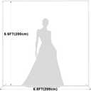 Asee'm 6.6FTx6.6FT White Wedding Arch Backdrop Stand Square Metal Rectangular Arch Frame for Ceremony Party Birthday Bridal Baby Shower Anniversary Arbor Balloon Decoration