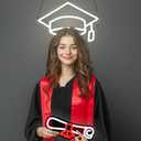 Retisee 2 Set Congrats Grad Signs Class of 2025 White Neon Grad Light Up Sign for Wall Decor Adjustable Congrats Led board for Party Room Dorm Backdrop Celebration Gifts