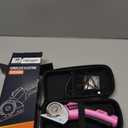 Cordless Electric Scissors: 4V Rechargeable Rotary Cardboard Cutter, 3000mAh Battery, with LED Light & Safety Lock, 2 Blades, Electric Box Cutter for Fabric Carpet Carton Plastic Leather Cloth (Green)