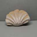 Shell-Decorated Pillows, Soft Velvet Pillows, Sofa Cushions (34*25cm, Khaki)