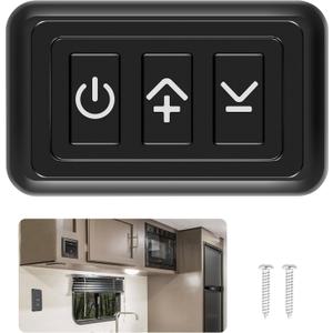 RVZONE 12V Dimmer Switch | 12-24 Volt High Side PWM RV Light Dimmer for RV LED Interior Lights Fixture, Halogen, Incandescent, Used for Auto, Camper, Trailer Van Truck, Boat