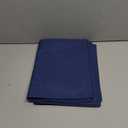 Cloth Placemats Set of 6, Cotton Linen Blend Machine Washable Durable Linen Table Mats, Heat Resistant Placemats Wrinkle Free Place Mats for Dining Table, Easy to Clean (Navy Blue, 6)