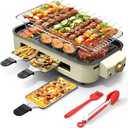 AORAN Indoor Grills Electric Smokeless  Versatile Smokeless Indoor Grill for Home Cooking, Featuring Indoor Grills Electric Smokeless, Skillet Griddle, and Kitchen Griddle White