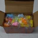 60 Pack Mochi Squishy Toys, Kawaii Mini Animal Squishies for Kids Treasure Box Classroom Prizes Birthday Party Favors Goodie Bag Stuffers Pinata Easter Egg Fillers Sensory Fidget Toys Xmas Gift