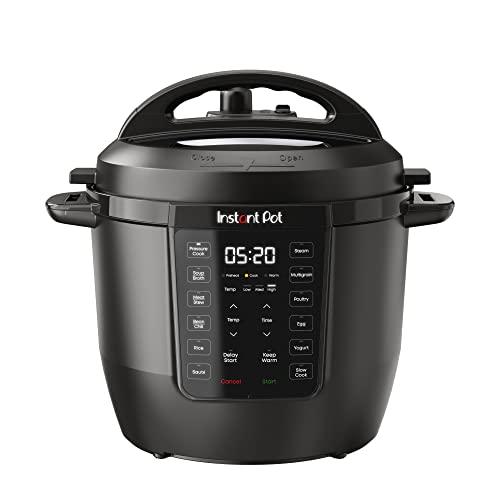 Instant Pot 6QT RIO 7-in-1 Multi-Cooker, Pressure Cooker, Slow cook, Sauté, Steam, Rice Maker, Yogurt, & Warmer, Black, 6 Quarts