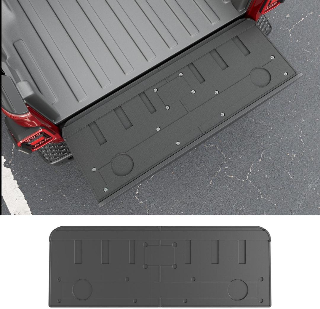 powoq Tailgate Mat Compatible with 2020-2026 Jeep Gladiator JT Tailgate Cover Tailgate Liner TPE Replacement for 2020-2026 Jeep Gladiator Accessories (Tailgate Mat)