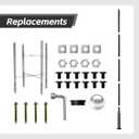 Street Light Pole 16Ft, Street Light Poles for Outdoor Lighting,Solar Pole Accessory for Street, Suitable for Farm, courtyards, Parks, and Roads (114+76)