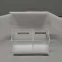 BEYGORM Magnetic Dry Erase Marker Holder for Whiteboard,Non-slip Acrylic Magnet Pen Holder for Fridge Refrigerator,Locker Organizer for Work,Locker Accessories,Pencil Cup for Desk,Marker Organizer (Clear)