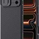 Nillkin for iPhone 17 Pro Max Case with Slide Camera Cover, Thin Slim Fit, Shockproof Protective, Protector Privacy, Phone Case iPhone 17 Pro Max Camera Lens Protector 6.9 inch, Black