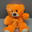 HollyHOME Plush Teddy Bear Stuffed Animal Small Plush Teddy Bear Toys for Children Girlfriend Family Congratulations Baby Shower Birthday Orange 10 inch