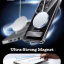 Maledan for Samsung Galaxy S26 Ultra Case with Built-in Phone Stand, Magnetic Shockproof Camera Protection Case for Galaxy S26 Ultra 6.9", Magsafe Compatible Kickstand, Anti-Yellowing Crystal Clear