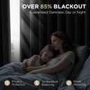 Joydeco Blackout Curtains for Bedroom 84 Inch - Black Out Curtains with Grommets Thermal Insulated Room Darkening Light Blocking, Noise Reducing & Wrinkle-Free Drapes for Living Room Windows, 2 Panels