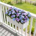 2 x Hommyea Artificial Fake Flowers for Outdoor, 8 Bundles Faux Plants Silk Flowers Spring Decoration UV Resistant No Fade Plastic Flowers for Outside Planters Home Porch Patio Yard Garden Decor