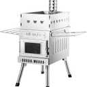 WillowyBe Outdoor Sauna Hot Tent Stove, Rocket Stove Heater, Portable Camping Wood Stove for Dry Sauna, Cooking for Husband and Friends