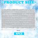 Reallnaive Reusable Freezable Ice Mat Sheets for Coolers Flexible Ice Packs for Food Trays, Cheese Boards, Deli Meats, Veggie Plates, Sushi, Party Platters