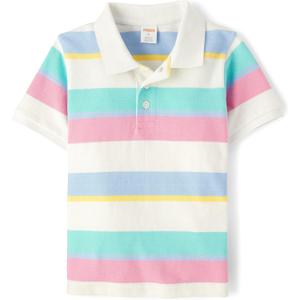 Gymboree boys And Toddler Short Sleeve Polo Shirt (3T, Easter Striped)
