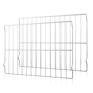 2Pcs Range Oven Racks W10256908 for Whirlpool/KitchenAid/Roper/Maytag/Kenmore Range, Replaces W10138079, 3195710, W10179196, 24" x 15.75" Size, Not Universal