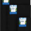 2 x 6pk Black Canvas Panels for Painting, 100% Cotton Pre-Primed Canvas Boards 5x7 9x12 12x16, Blank Black Canvases for Acrylic Oil Watercolor, Art Supplies for Artists Kids Adults