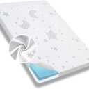 Pack and Play Mattress, 38x26 Memory Foam Pack N Play Mattresses Pad with Breathable Removable Cover, High Resilience Dual-Sided Soft & Firm Support Baby Mattress for Pack N Play (006-white)