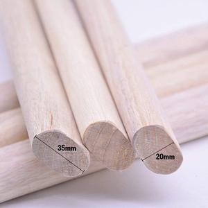 Wooden Oval Closet Rod Polished Wood Wardrobe Closet Rod (39")