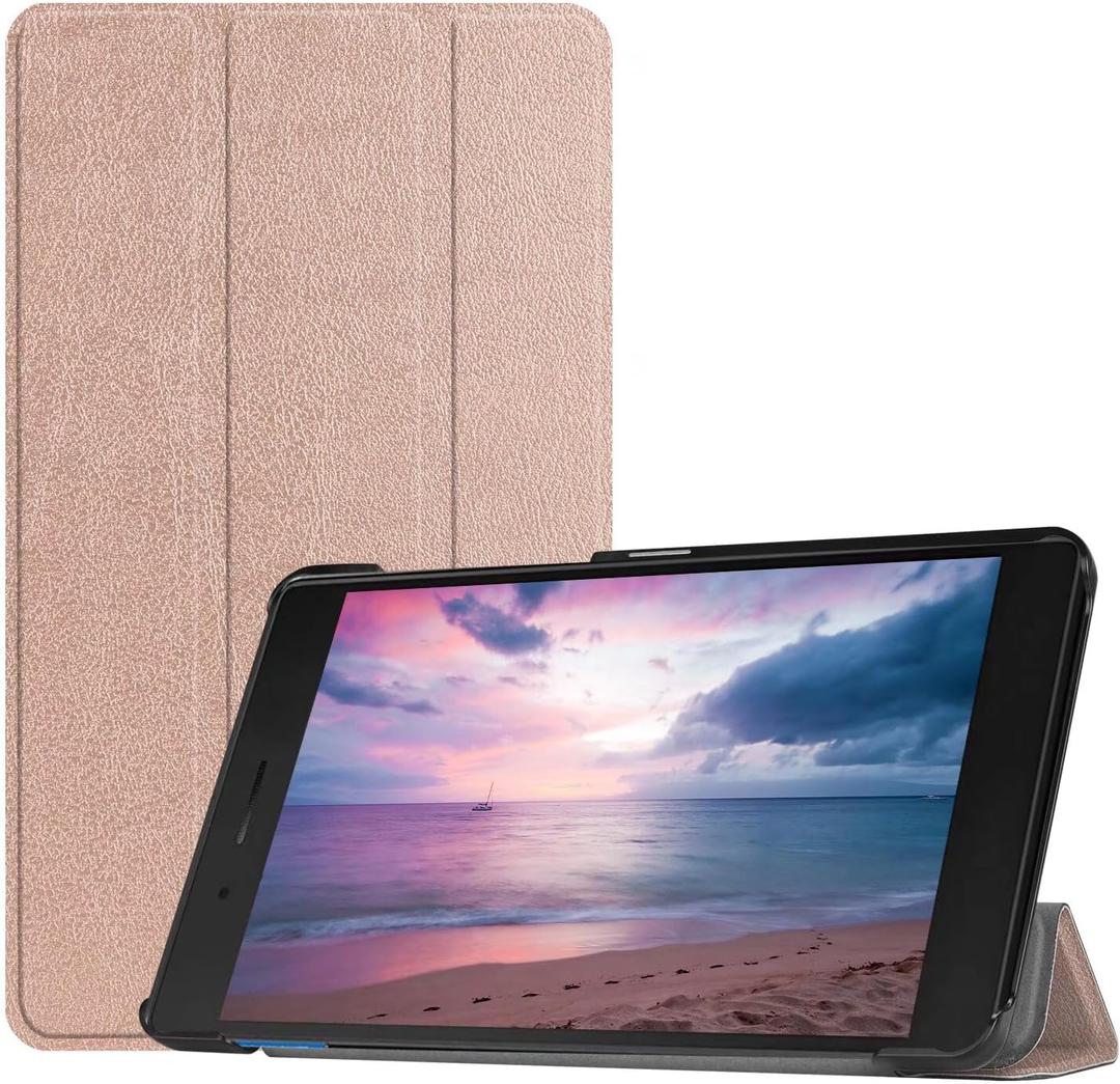 Tablet Cover for Lenovo Tab E8 TB-8304F 8"(2018 Release),Ultra Slim Folio Stand Lightweight Leather Case Cover for Lenovo Tab E8 2018 TB-8304F1 8" (Rose Gold)