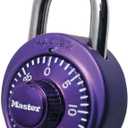 Master Lock Locker Lock Combination Padlock 1 Pack Purple, 1526D