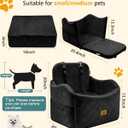 Dog Car Seats for Small Dogs Up to 35 lbs, Machine Washable Puppy Car Seat