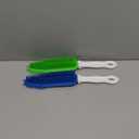 2 Pack Pet Hair Remover Rubber Portable Fluff Cleaner for Carpet Clothes Furniture Sofa Leather Car Seat Also Used as Dog Cat Bath Brush with Massage Effect (Green + Blue)