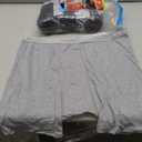 Hanes mens Underwear Boxer Briefs Pack, Cool & Breathable Cotton Moisture-wicking Underwear for Men, No Ride Up (XX-Large, Black/Gray - 6 Pack)