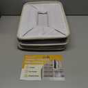 BALEINE 3 Pack Fabric Storage Bins for Shelves, Linen Storage Baskets for Organizing, Decorative Closet Bins for Clothes, Home (Grey, 15"x11"x9.5")