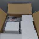 Unicozin Modern Bathroom Light Fixtures, 4 Light Vanity Lights Over Mirror, Black Wall Lamp with Clear Glass for Living Room Cabinet Bedroom Porch