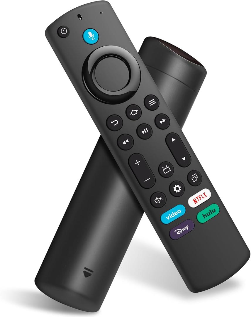 Replacement Voice Remote Control for All-Insignia-FireSeries & TV Stick(2nd/3rd Gen/4K Select/Plus/Lite/4K Max)/NS-RCFNA-21 Remote for Pioneer/Hisense/Omni-FireSeries Smart TV 3rd Gen and Cube (Dark)