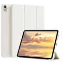 KENKE for iPad A16 11th Generation Case (11 Inch, 2025 Release), iPad 10th Generation Case 10.9 Inch 2022 Without Pencil Holder, Slim Trifold Stand Protective Cover with Soft TPU Back, Cream White