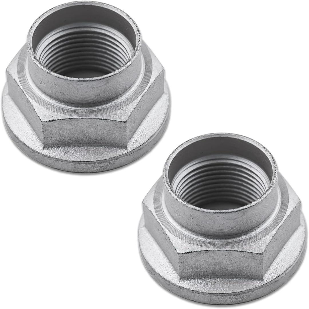 2Pcs Front & Rear CV Axle Nut Compatible with Subaru Forester Crosstrek Impreza Ascent Outback BRZ Legacy Baja,Spindle Nut Replace 902170049
