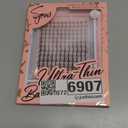 EYEVIS Fairy Lash Clusters Kit 144PCS Ultra-Thin Invisible Band Lash Extension Kit 8-18mm Manga Eyelash Extension Kit C Curl Lash Clusters Wet-Look Anime DIY at Home Fairy Kit,8-18mm